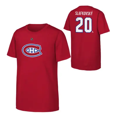 Montreal Canadiens dětské tričko Juraj Slafkovsky Montreal Canadiens Flat Name & Number Ctn Tee