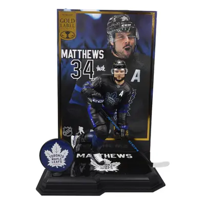 Toronto Maple Leafs figurka Auston Matthews #34 Figure SportsPicks THIRD JERSEY GOLD LABEL