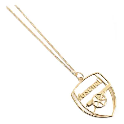 FC Arsenal řetízek na krk s přívěškem 18ct Gold Plated on Silver Crest