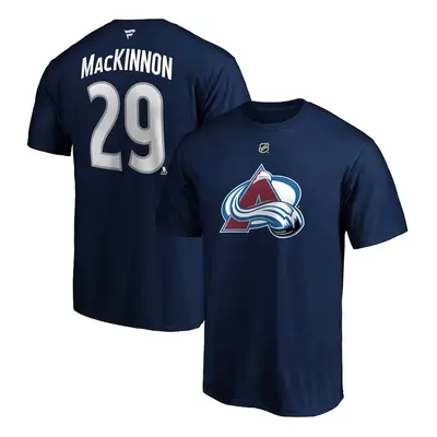 Colorado Avalanche pánské tričko Nathan MacKinnon #29 Name & Number navy