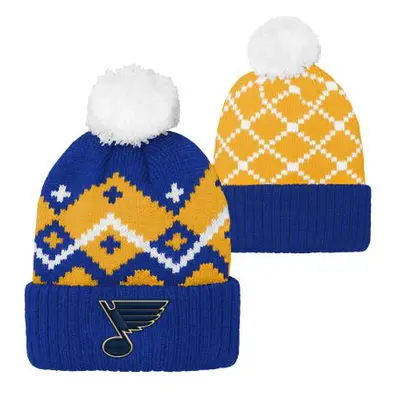 St. Louis Blues dětská zimní čepice Patchwork Cuffed Knit