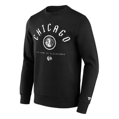 Chicago Blackhawks pánská mikina College Stamp Hoodie Sweatshirt black