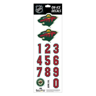 Minnesota Wild samolepky na helmu Decals