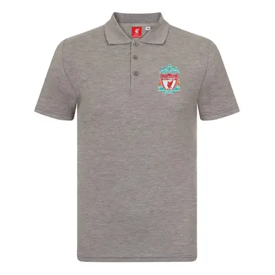 FC Liverpool pánské polo tričko Crest grey