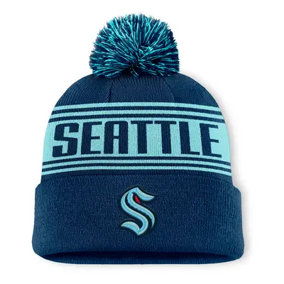 Seattle Kraken zimní čepice A/CAP Beanie Cuff W/Pom