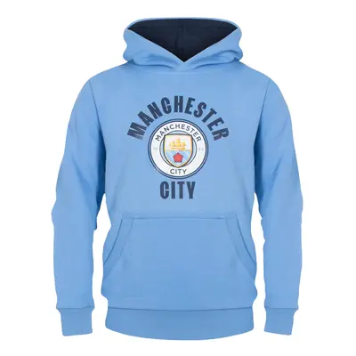 Manchester City dětská mikina s kapucí Hoody sky