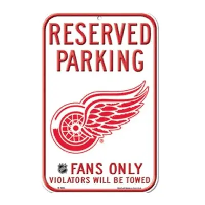 Detroit Red Wings cedule na zeď Reserved Parking Sign