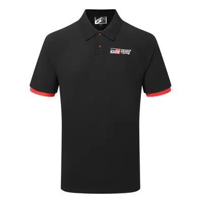 Toyota Gazoo Racing pánské polo tričko GR Logo black 2024