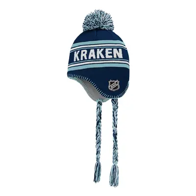 Seattle Kraken dětská zimní čepice jacquard tassel