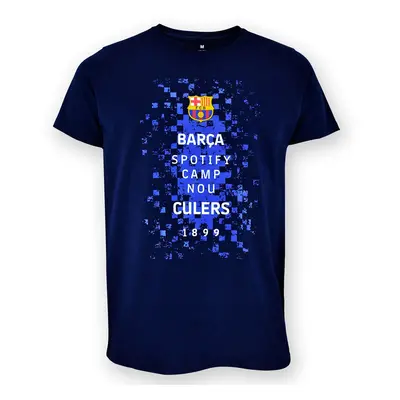 FC Barcelona dětské tričko Logos navy