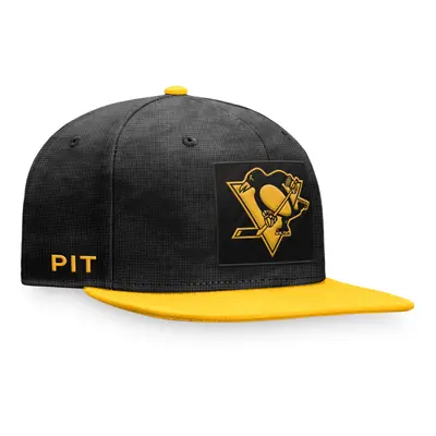 Pittsburgh Penguins čepice flat kšiltovka Black-Yellow Gold