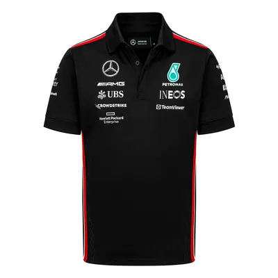 Mercedes AMG Petronas pánské polo tričko official black F1 Team 2023