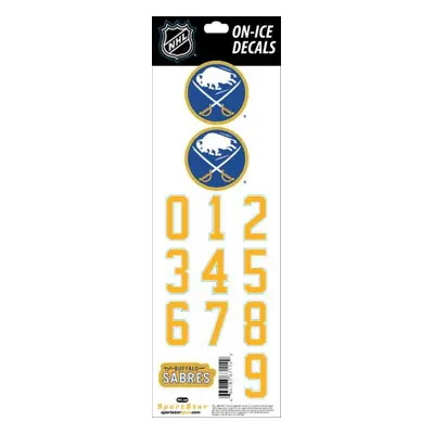 Buffalo Sabres samolepky na helmu Decals Yellow