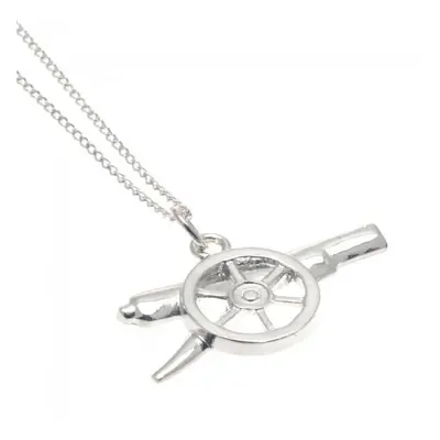 FC Arsenal řetízek na krk s přívěškem Silver Pendant & Chain GN