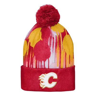 Calgary Flames dětská zimní čepice Paint Splatter Cuffed