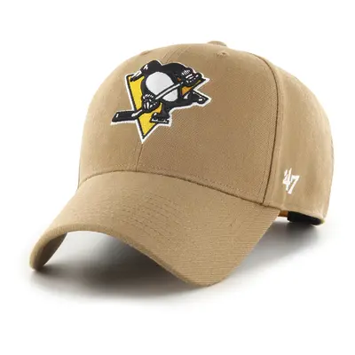 Pittsburgh Penguins čepice baseballová kšiltovka 47 MVP SNAPBACK NHL camel beige