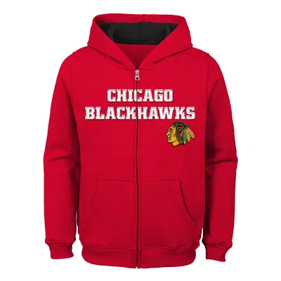 Chicago Blackhawks dětská mikina s kapucí Stated Full Zip Hoodie