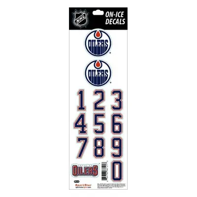 Edmonton Oilers samolepky hockey helmet Decals