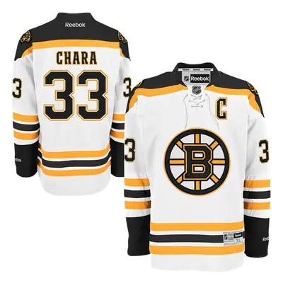 Boston Bruins hokejový dres Zdeno Chára #33 Premier Jersey Away white