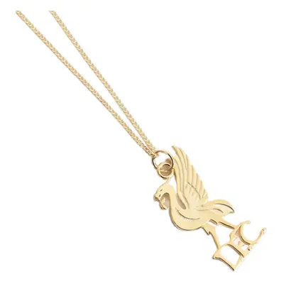 FC Liverpool řetízek na krk s přívěškem 18ct Gold Plated on Silver Liverbird