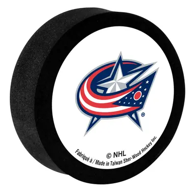 Columbus Blue Jackets pěnový puk White