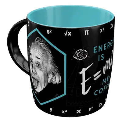 Retro hrnek na kávu, Einstein – Energy E=MC2