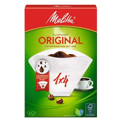 Melitta sada filtračních sáčků 1x4 - 80ks Aroma VE80 (originální bílá)