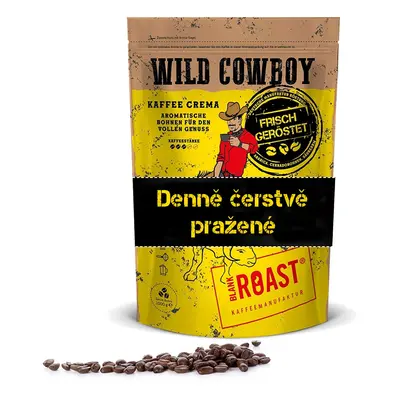 Blank ROAST Zrnková káva Wild Cowboy Crema 1000g - Jemně pražená káva s hickory dřevem Arabica 1