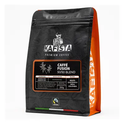 Kafista Zrnková Káva "Café Fusion 50/50" – Pražená v Itálii, Směs Arabica & Robusta - na espress