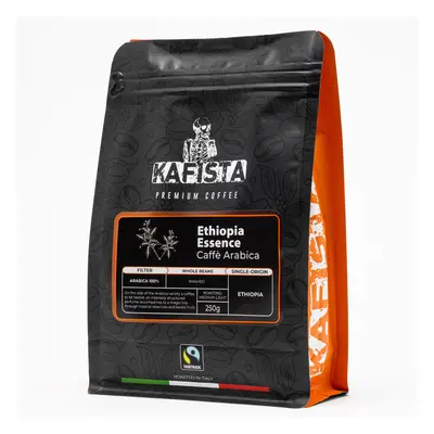 Kafista "Ethiopia Essence" - Zrnková káva, 100% Arabica Single Origin Káva, Pražená v Itálii - I