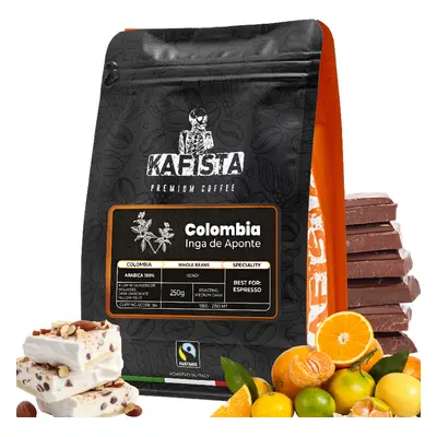 Výběrová káva Kafista "Colombia - El Silencio Reserve" - Zrnková Káva - 100% Arabica - Praženo v