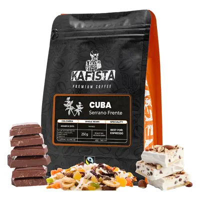 Výběrová káva Kafista "Cuba Serrano Frente" - Zrnková Káva - 100% Arabica - Praženo v Itálii - i