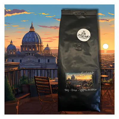 Kafista "Torino Select" -Zrnková káva, 100% Arabica Espresso Káva, Pražená v Itálii Množství: 1 