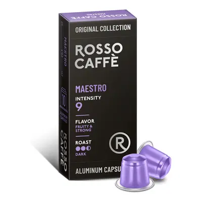 ROSSO CAFFÈ Maestro - intenzita 9 - Nespresso kompatibilní - 10ks