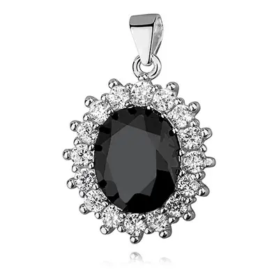 Olivie Stříbrný přívěsek BLACK ZIRCONIA 3931