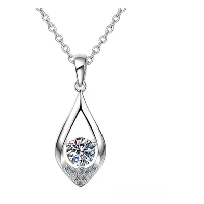 Olivie Stříbrný náhrdelník 1ct 6,5mm MOISSANITE 9311