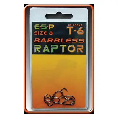 ESP háčky bez protihrotu Raptor T6 Barbless