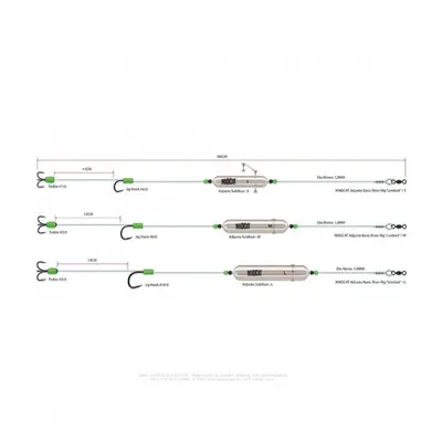 MADCAT hotový návazec Adjusta Basic River Rig "Livebait"