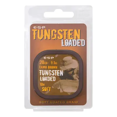 ESP šňůrka Tungsten Loaded 10m 20lb 9,1kg Camo Brown Soft