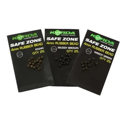 Korda gumové korálky Rubber Beads Green 5mm 25ks