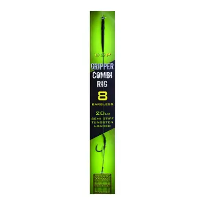 ESP návazec Gripper Combi Rigs Green Barbless