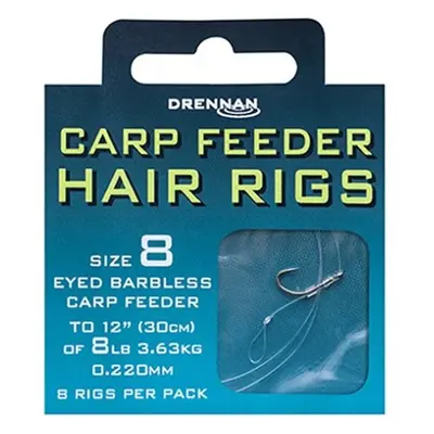 Drennan návazce Carp Feeder Hair Rigs Barbless / 7lb