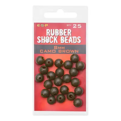 ESP gumové korálky Rubber Shock Beads Camo Brown 8mm