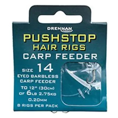 Drennan návazce Pushstop H'Rig Carp Feeder Barbless