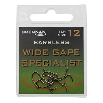 Drennan háčky bez protihrotu Wide Gape Specialist Barbless