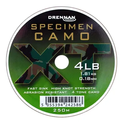 Drennan vlasec Specimen Camo XT 4lb, 0,18mm, 250m