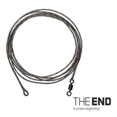 Delphin návazec THE END Leadcore + swivel / 3ks 1m