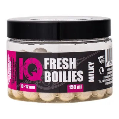 LK Baits IQ Method Feeder Boilies Fresh 10-12mm, 150ml Milky