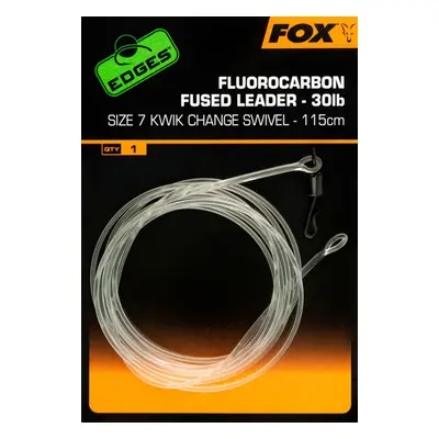 Fox návazec s obratlíkem Fluorocarbon Fused Leader