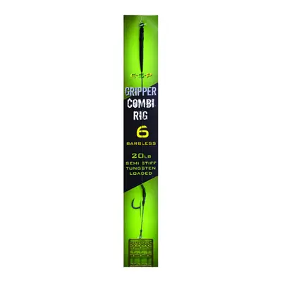 ESP návazec Gripper Combi Rigs Green Barbless